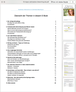 Inhaltsverzeichnis: Kostenloses PDF E-Book